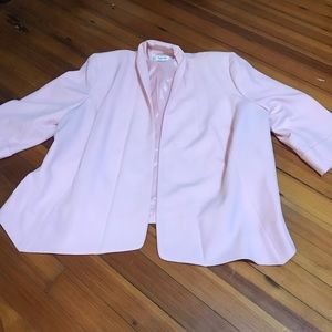 plus size size 14 pale pink suit jacket blazer